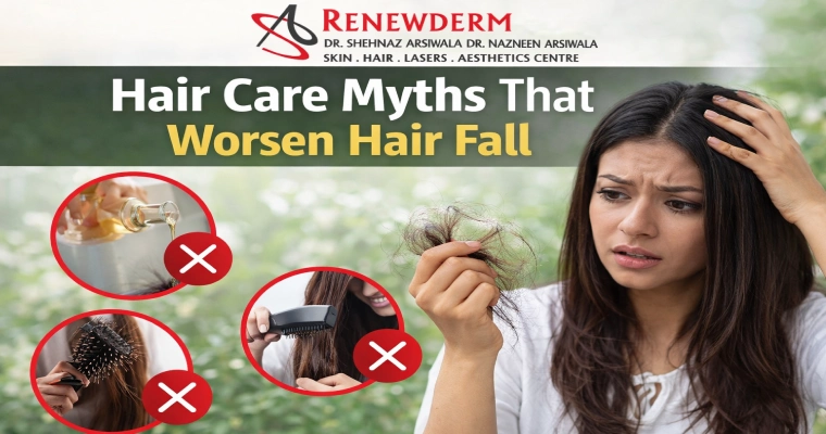 Hair Care Myths That Worsen Hair Fall, According to A Dermatologist in Mumbai